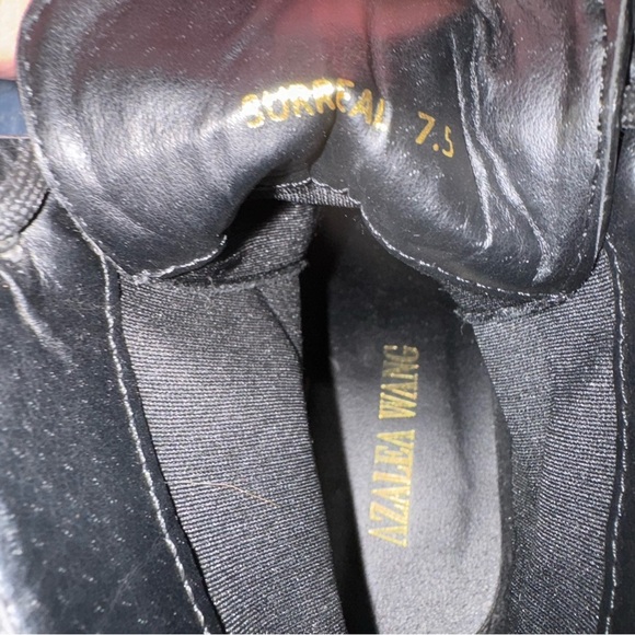 Noir I Said What I Said Dolls Kill Croc Embossed Combat Boots Black Women’s 7.5 - Picture 9 of 10